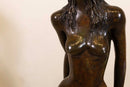 Art Deco Nouveau Modern Female Nude Bronze Decorative Figurative Sculpture