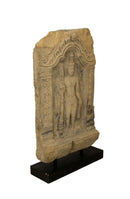 Antique Artifact Carved Temple Stele Stone Slab Art Sculpture