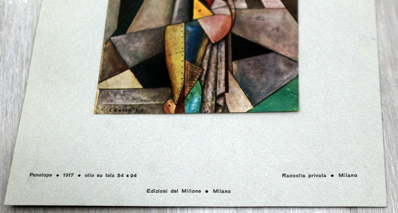 Early 20th Century Modern Carra Sei Tavole a Colori Paper Art Book Suite Lithos