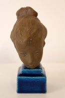 Johannes Hedegaard Royal Copenhagen Denmark Set of 4 Rare Ceramic Busts 1960s