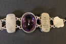 Stephen Dweck Purple Stone Sterling Silver Necklace and Bracelet One-of-a-Kind