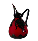 Le Verre Francais Prune Vessel Art Nouveau Acid Etched Cameo Glass Floral Design