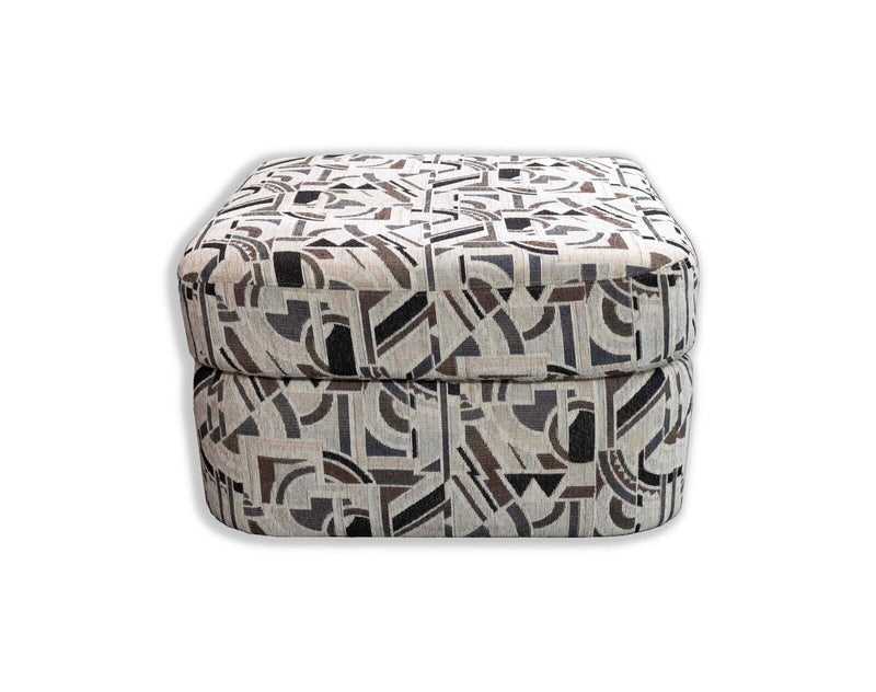 Preview Furniture Corporation Patterned Square Ottoman Contemporary Modern