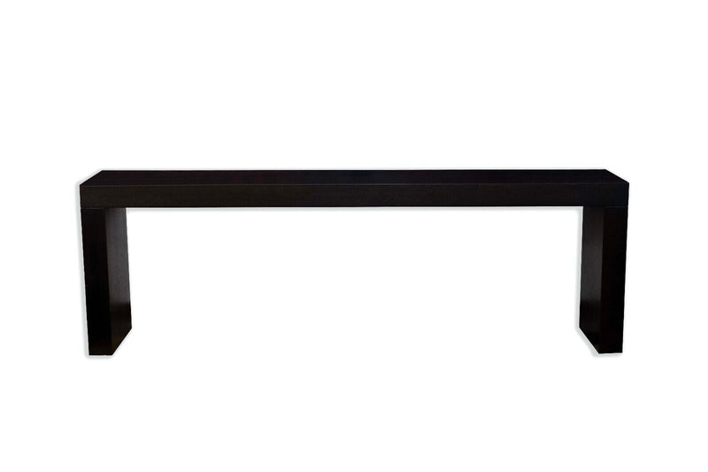 Contemporary Modern Long Ebonized Rectangular Wood Console Table