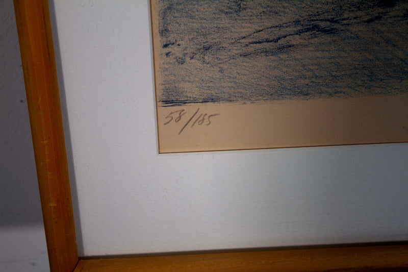 Harold Altman Nine Figures Signed Vintage Modern Lithograph on Paper 58/185 F