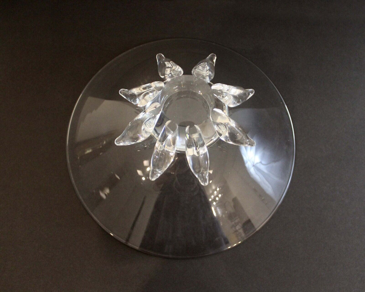 Steuben Trefoil Bowl, 3 Lobed, Designed by Donald Pollard hot crystal dish bowl