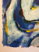 Modern Unframed Bridal Songs Zamy Steynovitz SIgned Seriolithograph on Canvas