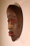 Pair of African Painted Wood Tribal Mask