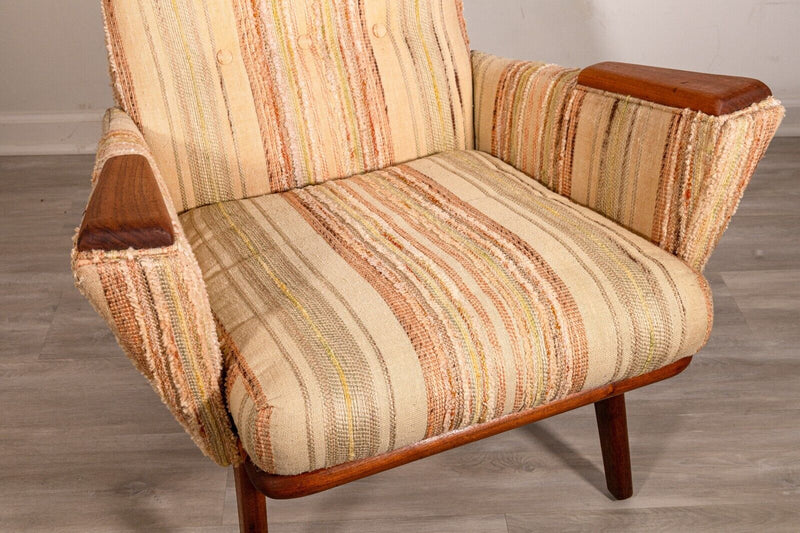 Adrian Pearsall for Craft Mid Century Modern High Back Slim Jim Accent Armchair