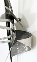 Contemporary Signed Steel Metal Wall Sculpture Signed Christiane Martens 1990s