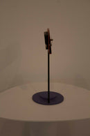 Memphis Style Constructivism 1980 Aluminum Shelf Clock by Nicolai Canetti Modern