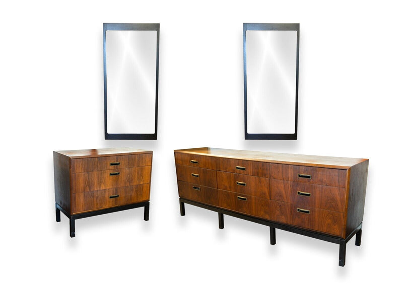 Mid Century Modern Jack Cartwright Founders Credenza Dresser & Mirrors Set