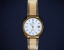 Jules Jurgensen Quartz Wristwatch Gold and Silver Stainless Steel