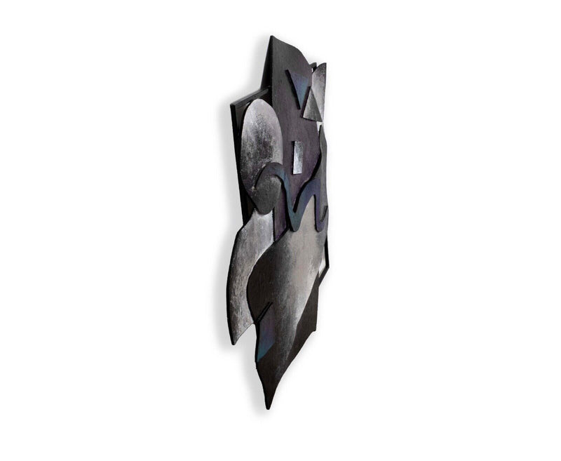 Large Abstract Galaxy Style Metal Wall Sculpture Contemporary Modern