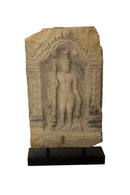 Antique Artifact Carved Temple Stele Stone Slab Art Sculpture