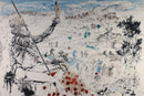 Dali L'Age d'Or de la suite Don Quichotte de la Mancha 1957 Signed Lithograph