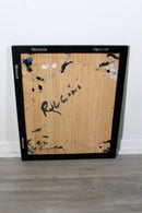 Thomas Pulgini Ruccini Modern Portrait Oil Painting on Board Framed