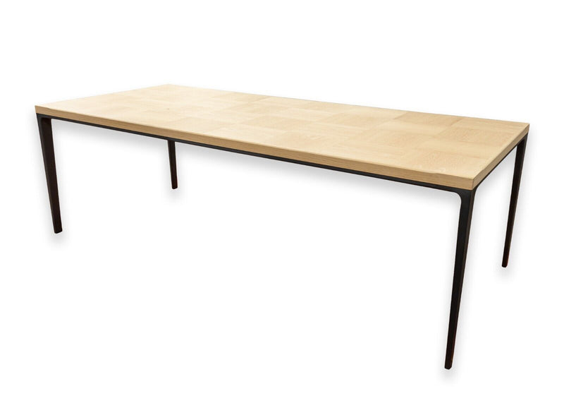 Maxalto "Alcor" Contemporary Modern Brushed Light Oak Rectangular Dining Table