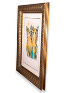 Judith Bledsoe Gemini Zodiac Hand Signed Contemporary Lithograph 117/250 Framed