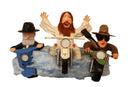 Contemporary Whimsical Mike Leaf The Messiah, Bob Dylan & The Rebbe Paper Mache