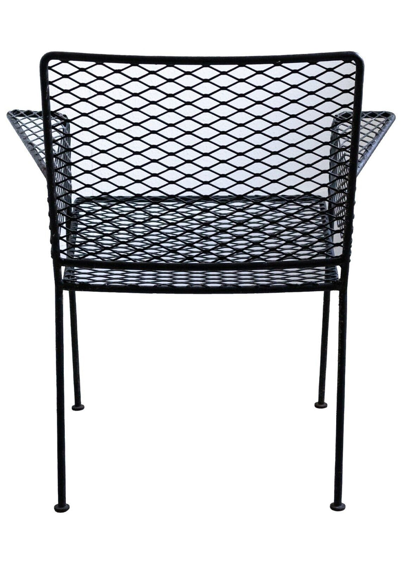 Mid Century Modern Rare Woodard Wrought Iron Accent Chair