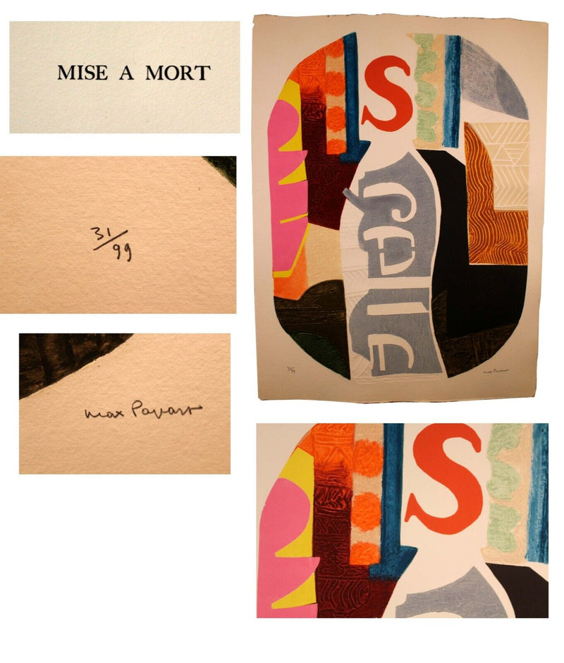 Max Papart Oiseau-Solitude Portfolio 11 Signed Lithographs Clamshell Case 31/99