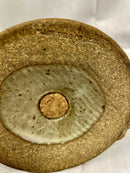 John Glick Ceramic Flower Holder Stamped Plum Tree