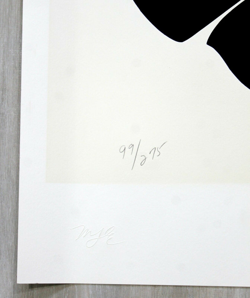 Contemporary Modern Unframed Print Signed Steve Leal "Tia" 1980s