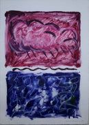 Nadine DeLawrence Maine Untitled No. 34 Signed Monoprint on Paper Framed 1990