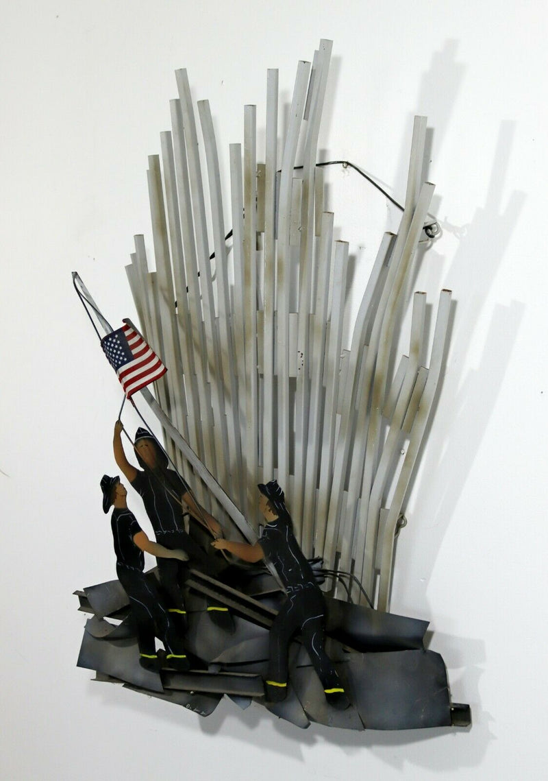 Contemporary Curtis Jere Signed & Dated 9/11 Memorial Wall Sculpture