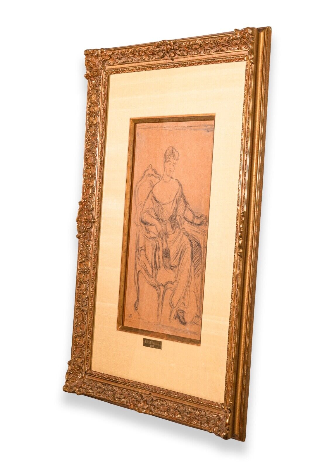 Pierre-Auguste Renoir Madame de Galéa Signed Original Sketch