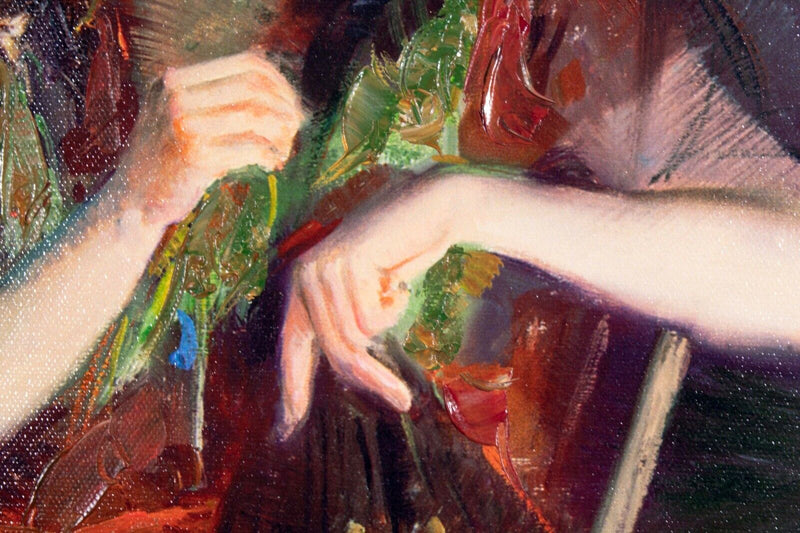 Pino Spanish Beauty Signed Embellished Giclee Canvas 102/295 Framed 2010 w/ COA