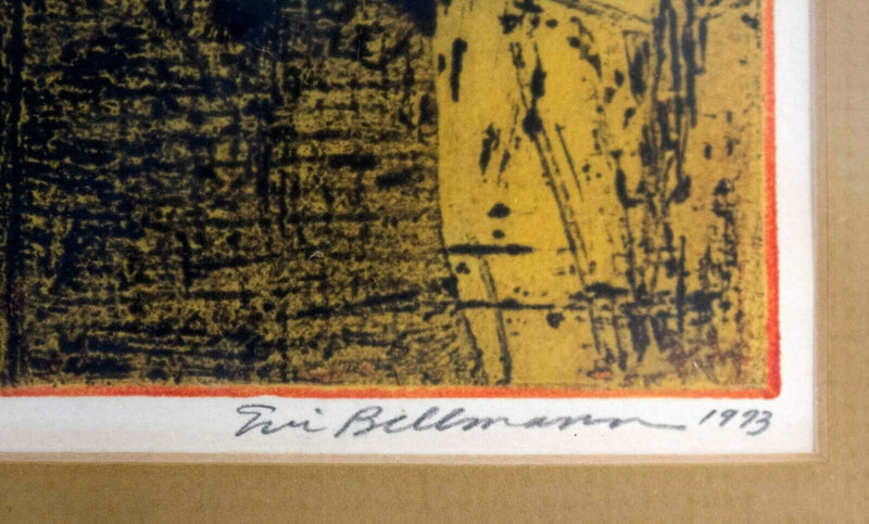 Eric Bellmann Biomorphic 1973 Signed Intaglio Etching