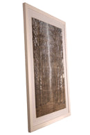 Esteban Chavez Allee Alley of Trees Signed Hand Colored Lithograph on Paper