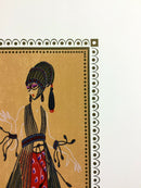 Mid Century Modern Deco Unframed Calyph's Favorite Erte Signed Lithograph