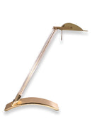 Set of 3 Vintage Grupo MCI Brass and Lucite Desk Lamps