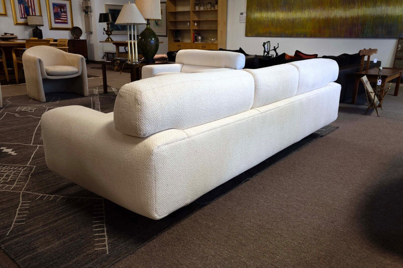 Contemporary Modern White Preview Furniture Corporation Sofa and Lounge Chair