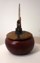 Vicki Grant Ceramic Vessel with Brazilian Agate