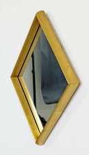 Mid Century Modern Hollywood Regency Gold Gilt Wall Mirror La Barge Diamond 60s