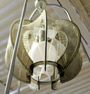 Mid Century Modern String Wire Art Swag Chrome Chandelier Light Fixture 1960s