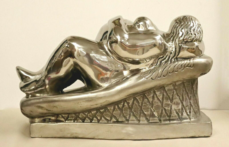 Contemporary Stainless Steel Little Goddess Table Sculpture by Jerry Soble 1990s