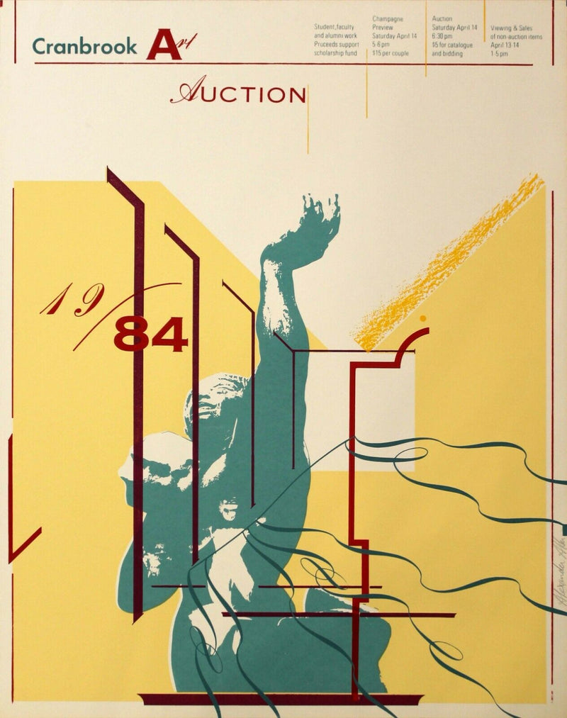 Cranbrook Art Auction Signed Alexander Alder 1984