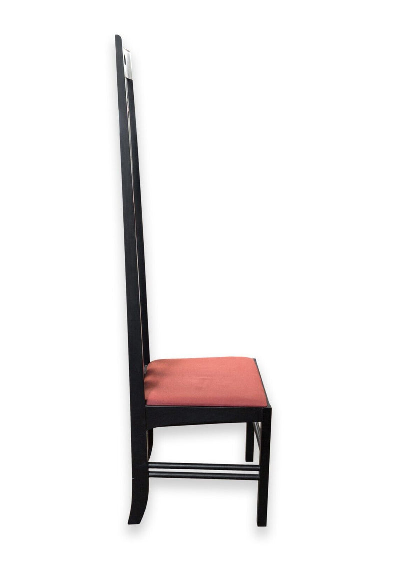 Set of 6 Charles Rennie Mackintosh Black Ebonized Wood "Ingram" Dining Chairs