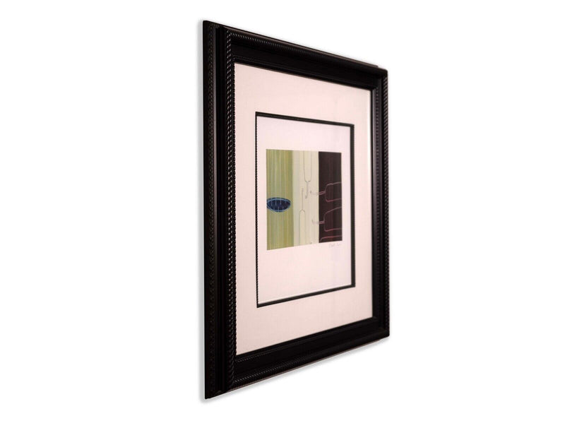 Jason Hicks Web Series Signed 2001 Contemporary Abstract Oil on Paper Framed