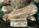 Vintage Primitive African Baule Wood Carved Figure Table Sculpture Man