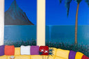 Fanch Ledan Living in Bora Bora Signed Contemporary Serigraph 217/395 Framed