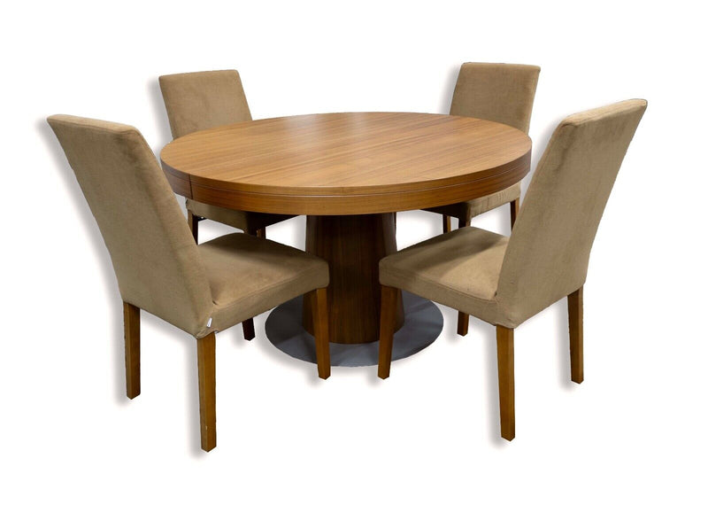 Contemporary Modern Boconcepts Granada Model Expandable Dining Table 6 Chairs