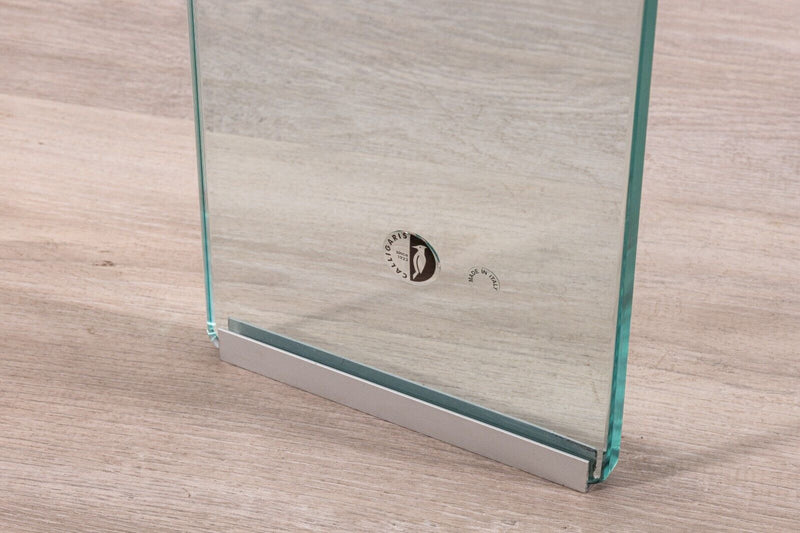 Contemporary Modern Italian Calligaris Rectangular Glass Waterfall Coffee Table