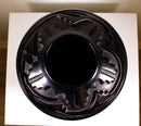 Ernest and Marion Harrington Santa Fe Design Black Glass Vase