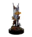 J Townsend Sealife Clownfish in Coral Bronze & Ceramic Sculpture Signed 7/399
